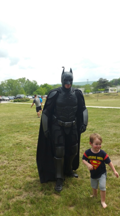 It's Batman! (And the little boy of a woman I was talking to)