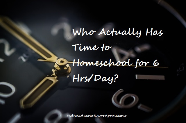 Homeschooling doesn't take as long as you think!