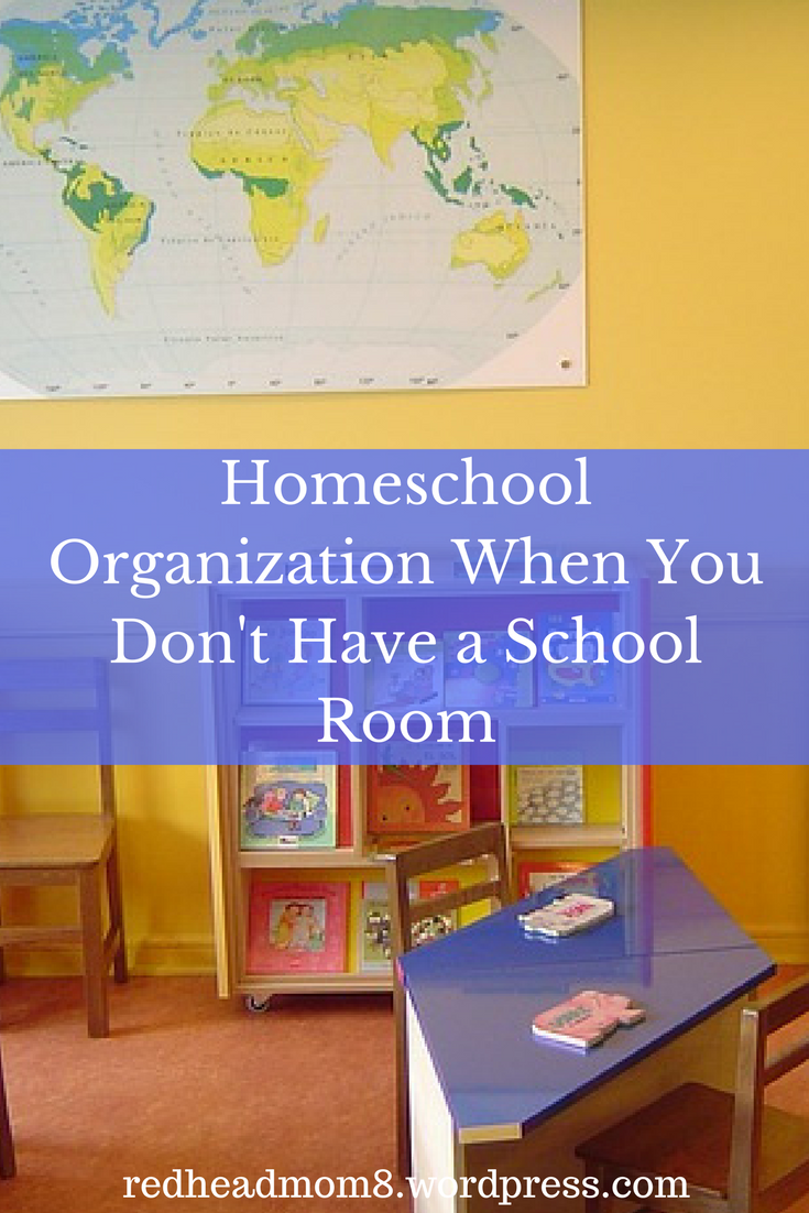 Homeschool Organization When You Don't Have a School Room